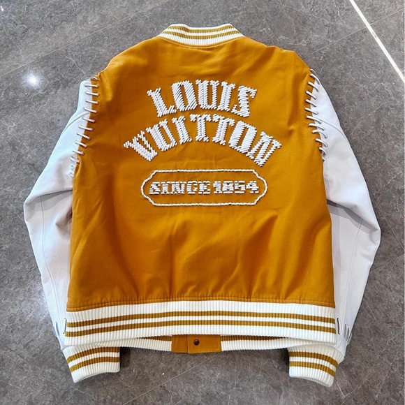 Louis Vuitton Yellow West Leather Sleeve Jacket - Picture 2 of 12